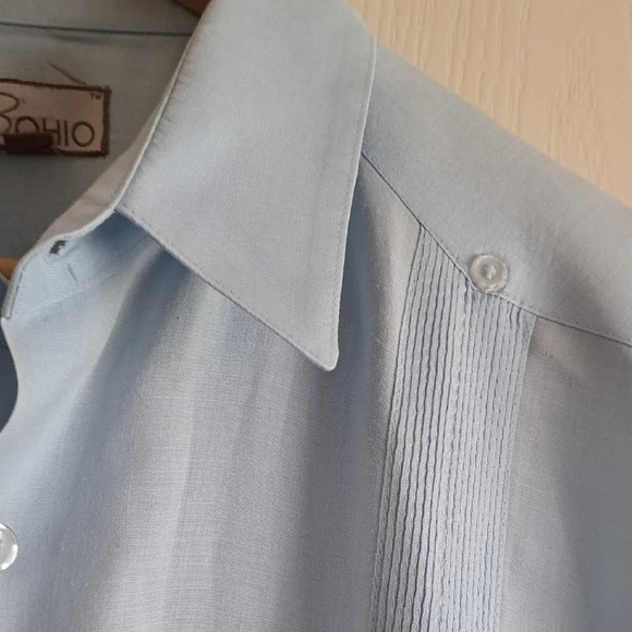 Men's Light Blue Dress Shirt - Picture 5 of 9
